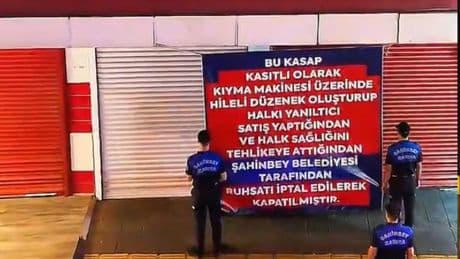 Gaziantep'te pes dedirten et hilesi: Kasap mühürlendi