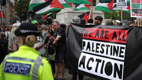 Pro-Palestinian Activists Arrested Under Terrorism Law in U.K. Air Base Break-In