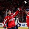 Alex Ovechkin leads the Capitals into the second round against Carolina by scoring and hitting