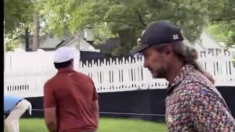 Feisty LIV star Brooks Koepka confronts heckling fan at the PGA after being trolled over transfer