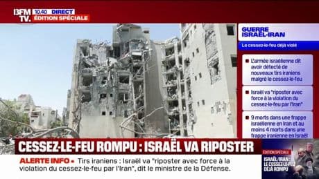 Au moins quatre morts en Israël dans une frappe de missile iranien survenue après l'annonce d'un cessez-le-feu par Donald Trump