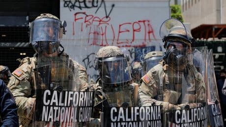 What does the law say about Trump sending troops to LA and ICE protests?