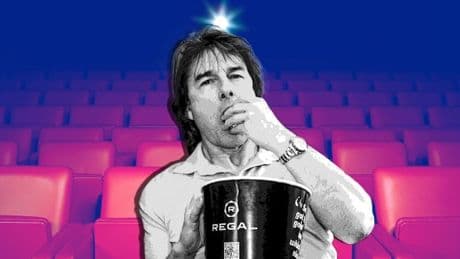 Now we know why Tom Cruise is always at the movies