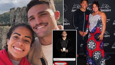 Penrith star Brian To'o is BUSTED making unthinkable sexualised comments about his teammates' wives and girlfriends - including Nathan Cleary's partner Mary Fowler - in awards night shocker