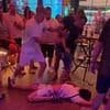 Moment Brit is knocked unconscious after getting sucker-punched by Benidorm local while arguing with bouncers
