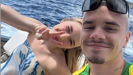 Romeo and Harper Beckham put family feud behind them during trip to St Tropez