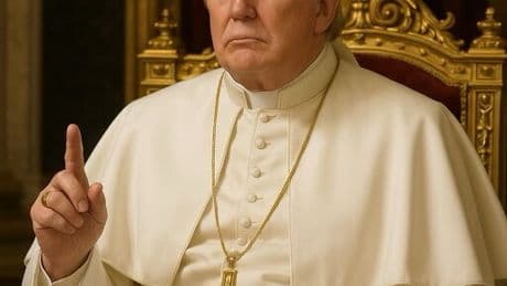 Trump comparte una foto vestido de Papa hecha con IA