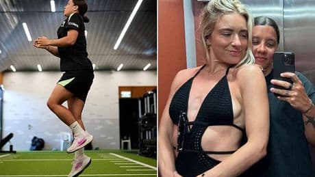 Watch Matildas superstar Sam Kerr in the footage Aussie football fans have been dying to see for 18 months