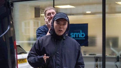 Kneecap star arrives at show with tape over mouth a day after terror charge