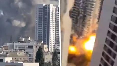 Hier wordt het Israëlisch beursgebied geraakt door raketten
