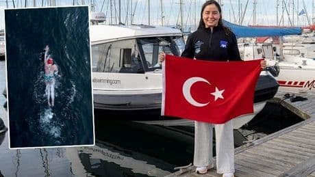 10 saat 48 saniyede aralıksız 42 bin kulaç: Milli yüzücü Bengisu Avcı rekora imza attı!