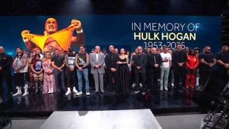 Nick Hogan gets emotional during WWE tribute to dad Hulk Hogan at ‘Monday Night Raw’