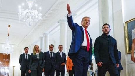 Donald Trump und die Europäer: Erwachsene überreden ein Kind, seine Sandschaufel zu teilen