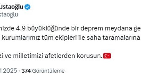 Balıkesir’de 4,9 büyüklüğünde deprem | AFAD: "An itibarıyla, olumsuz bir durum bulunmamaktadır"