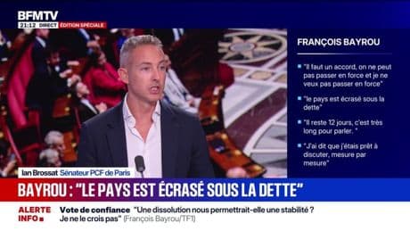 Crise politique: "La voie qu'il a choisie, c'est de faire payer les plus modestes", estime Ian Brossat, sénateur PCF