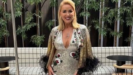 Claire Sweeney dazzles as she prepares for bridesmaid duties at DJ Fat Tony's wedding