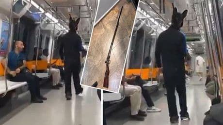 Sarıyer'de metroda panik yaratmıştı! Elinde tüfekle gezen tavşan maskeli şüphelinin ifadesi ortaya çıktı