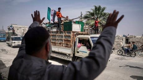 AP PHOTOS: Displaced Syrians Return Home
