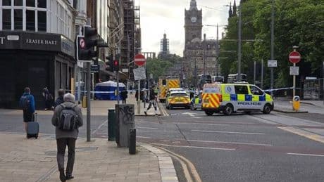 Body of man found on Edinburgh's Princes Street as forensic tent erected