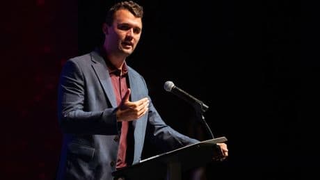 Hundreds attend Charlie Kirk vigil in London as speakers call for ‘war on evil’
