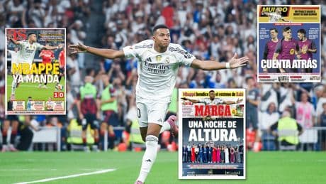 Liga : «Nouvelle ère, même héros», «Mbappé commande déjà», «une nuit à la hauteur», la presse espagnole salue les débuts de l’attaquant français du Real Madrid
