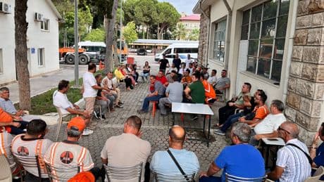 Denizli'de kara yolu işçileri KÇP mücadelesinde kararlı