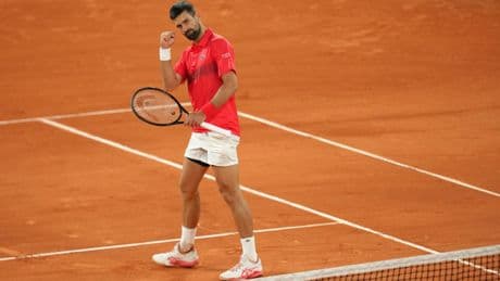 Alexander Zverev swallows a fly before Novak Djokovic swats him aside in Paris