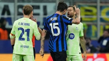 Barcelona star responds to claims he spat at Inter Milan player sparking bust-up