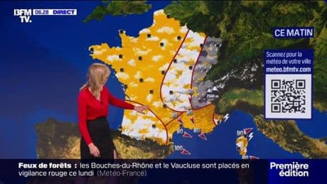 Des vents forts autour de la Méditerranée, une instabilité sur le flanc est et des températures en dessous des normales: la météo du lundi 28 juillet