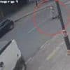 Moment road sweeper vehicle reverses and kills elderly woman crossing the road: Police arrest man for death by dangerous driving