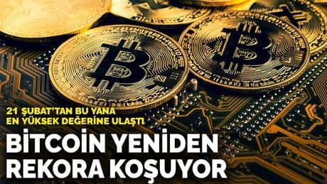 Bitcoin yeniden rekora koşuyor