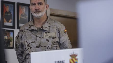 Felipe VI interrumpe sus vacaciones y regresa a España para dar apoyo a la UME en la lucha contra el fuego
