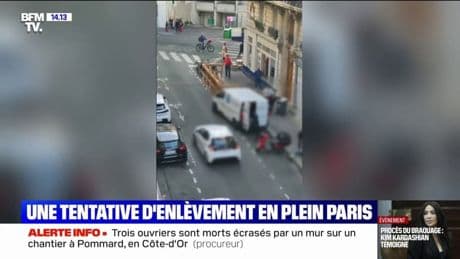 Deux personnes victimes d'une tentative d'enlèvement en pleine rue à Paris