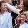 Sweet moment Queen Mary of Denmark fixes Princess Isabella's hair as she kickstarts her 18th birthday celebrations
