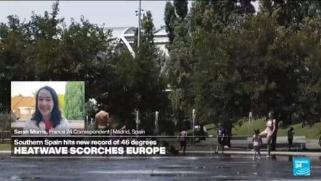 Spain suffers scorching heatwave