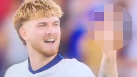 Harvey Elliott's X-rated reaction to Germany star after England U21s Euros win