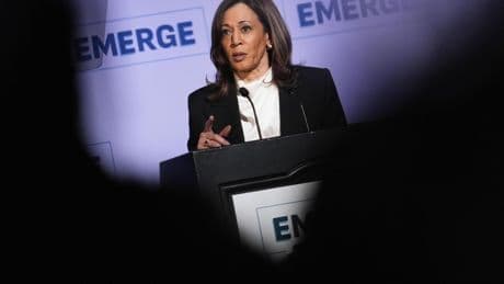 Kamala Harris talks party unity while Democrats brawl in leadership vacuum she left