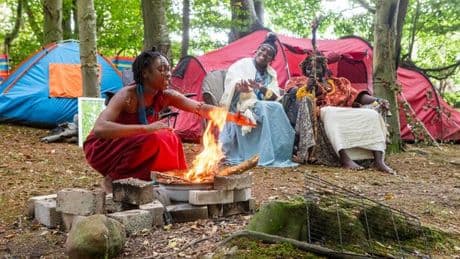 'Lost African tribe' set up home in Scots woodlands as locals left baffled