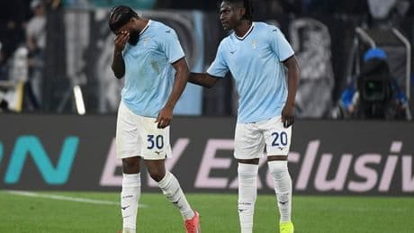 Forgotten Arsenal star Nuno Tavares breaks down in tears and consoled by team-mate in Europa League clash