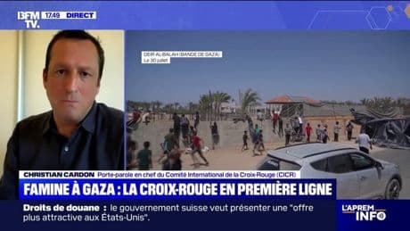 Guerre à Gaza: "Le CICR parle à tout le monde", assure Christian Cardon (porte-parole de la Croix-Rouge)