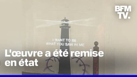 L'œuvre du street-artiste Banksy taguée à Marseille, deux jours après son apparition