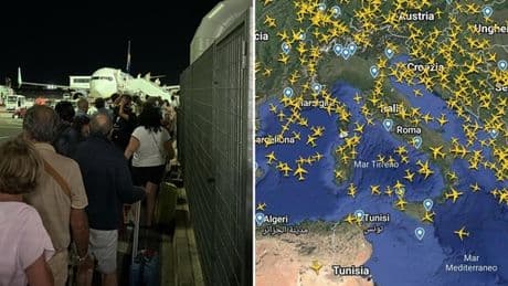 Guasto radar ha fermato 320 voli in decollo o in atterraggio, indagine Enac sulle cause. In brandina in aeroporto, come ottenere i rimborsi