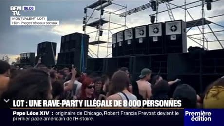 Une rave-party illégale rassemblant plus de 8.000 personnes a eu lieu dans le Lot