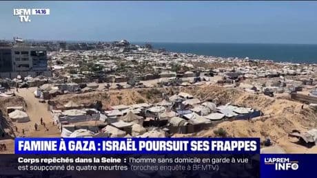 Gaza: les bombardements israéliens se poursuivent en parallèle d'une "famine" généralisée sur le territoire, selon l'ONU