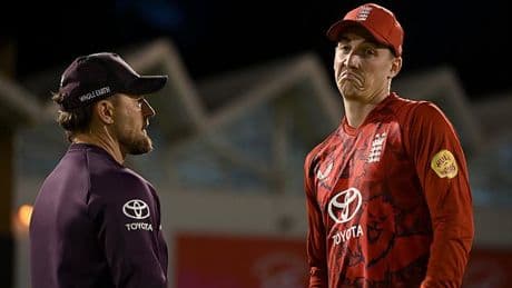 England captain Harry Brook brands rain-hit T20 defeat by South Africa a 'shambles of a night' as his side bat for just five overs