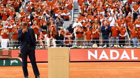 Las imágenes más emotivas del homenaje a Rafa Nadal en Roland Garros