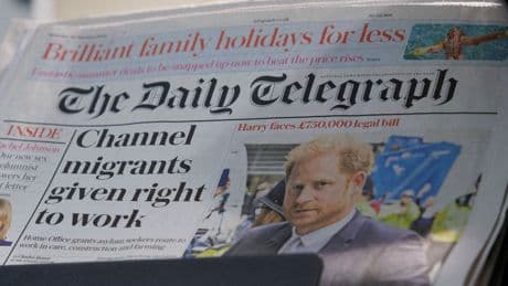 Hedge fund tycoon Hosking says rival Telegraph bid "ready to go"