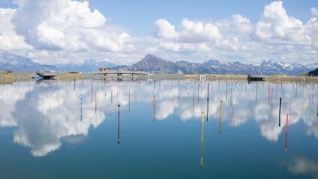 Kunst und Klimawandel: Abgesoffen im Kunstschneeteich