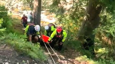 Man rushed to hospital after falling 'significant distance' at Scots beauty spot