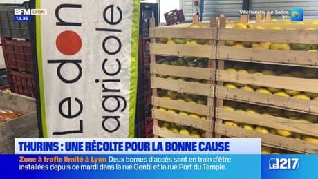 Thurins: des agriculteurs font des dons de fruits et légumes pour éviter le gaspillage